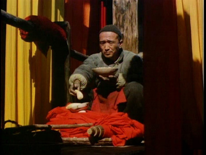 Working in the dye factory