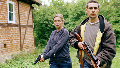 beforethefrost.jpg Linda Wallander (Johanna Sällström) and Stefan Lindman (Ola Rapace)