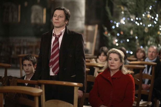 Mathieu Almaric, as Henri, disrupts Midnight Mass