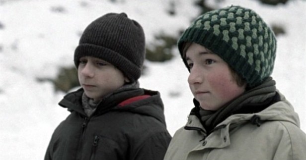 The two boys, unaware of the events to follow