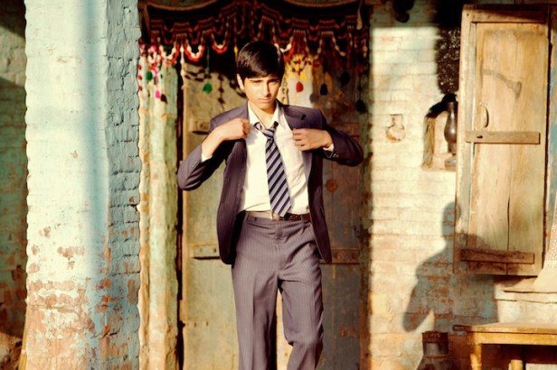 Aqib Khan as Sajid on arrival in Punjab.