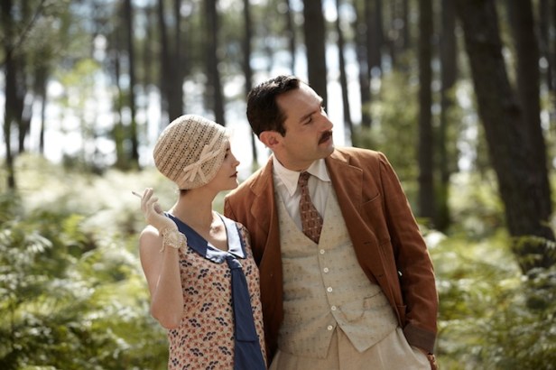 Therese and Bernard in the forest.
