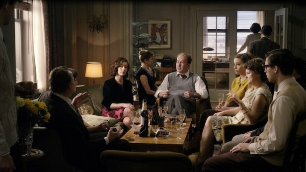 One of the social gatherings at Hannah's New York apartment.