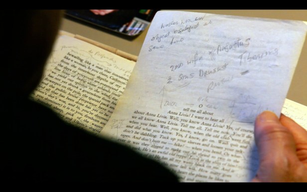 A Joycean palimpsest – a text with textual amendments, notes, embellishments, a text upon a text.