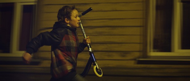 Raimonds runs the nighttime streets of Riga