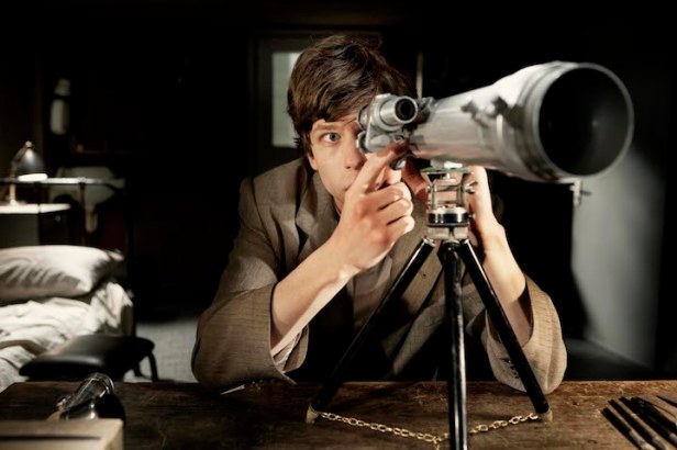 Jesse Eisenberg channels his inner Jimmy Stewart in THE DOUBLE