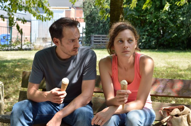 Fabrizio Rongione and Marion Cotillard as the husband and wife at the centre of Two Days One Night 