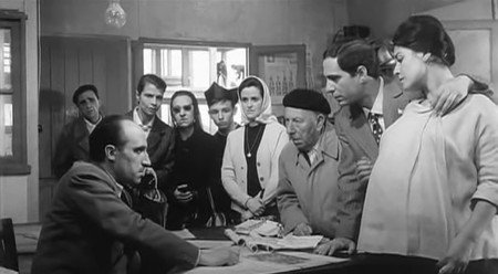 José Luis with his pregnant wife Carmen and his father-in-law tries to secure a new apartment.