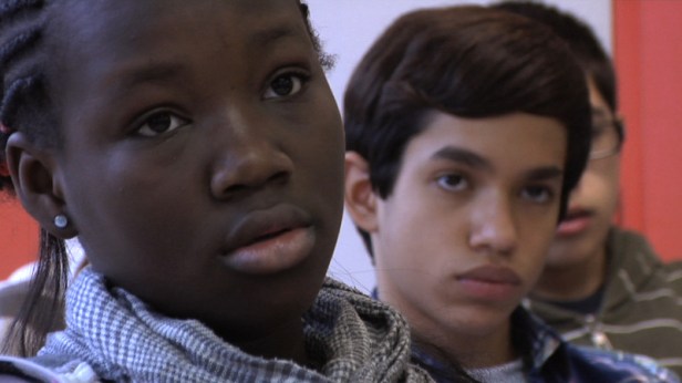 Close-ups are a feature of the coverage of the students in the classroom. Photo courtesy New Wave Films.
