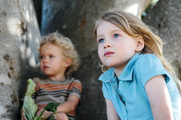 The two youngest children, Charlie and Simone (Morgana Davies)