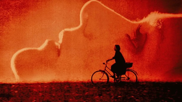 The wonderful faux 1970s titles for the film.