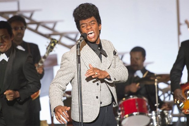 Chadwick Boseman as James Brown early in his career