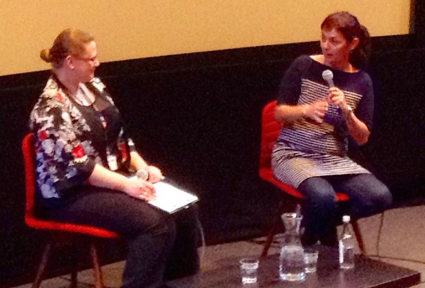 Alejandra Sanchez answers a question from Rachel Hayward.