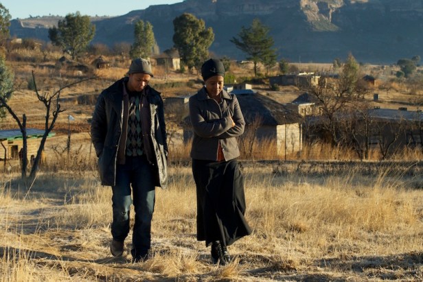 Atang and Dineo when the first meet at the funeral.