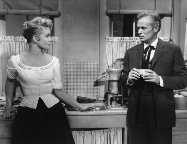Dorothy Malone with Richard Widmark