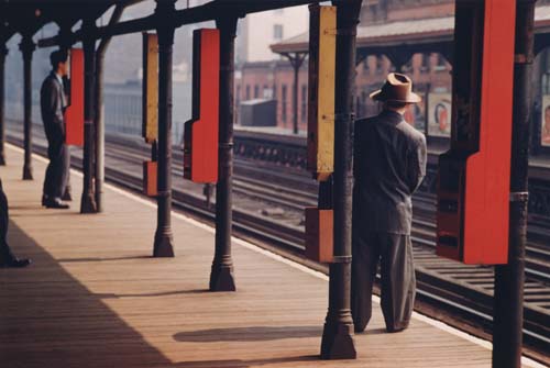 Esther Bubley 'Elevated train platform with gum machines. New York City. c 1951' from: www.estherbubley.com