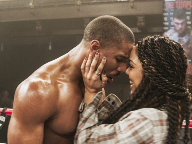 Tessa Thompson as Bianca, congratulating Adonis