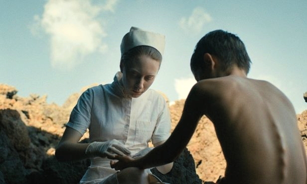Stella (Roxane Duran) first meets Nicolas when he cuts himself on a rock.